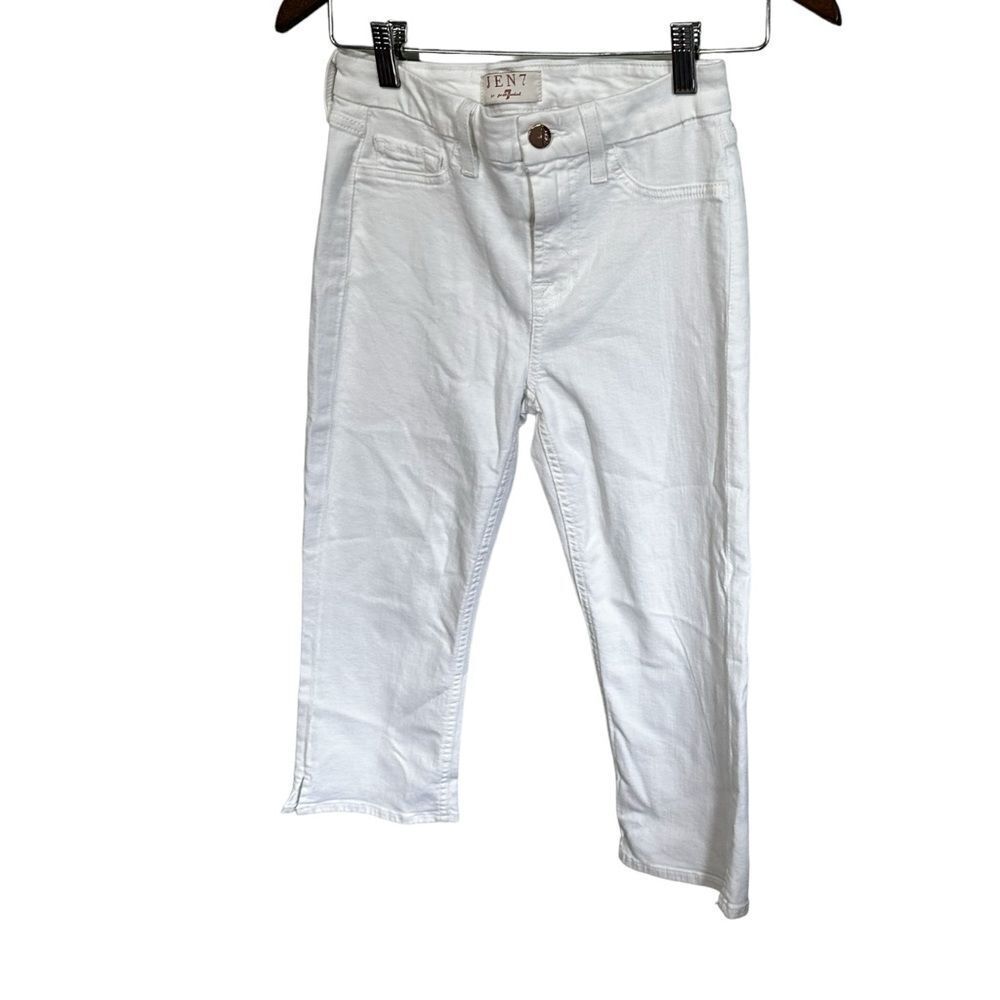 Jen7 by 7 for all mankind white Capri pants strechy jeans size 2